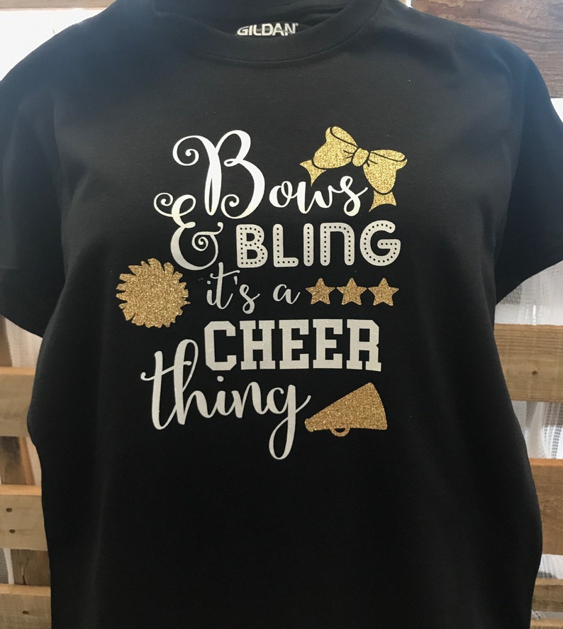Bows and Bling It's A Cheer Thing Shirt Cheerleaders | Etsy