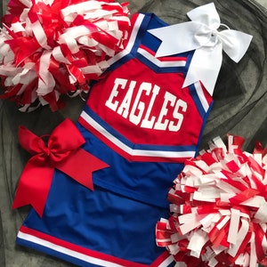Cheerleader Uniforms , Girls Cheer Uniforms, School Spirit, Ladies Cheer, Custom Design Tees, Girls Cheer Tops, School Spirit Uniforms
