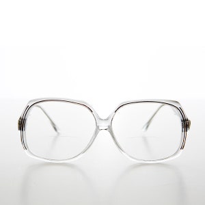 Clear Black Bifocal Reading Glasses - Eugene