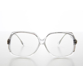 Clear Black Bifocal Reading Glasses - Eugene