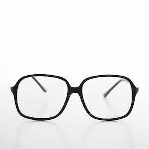 Kwadratowe czarne okulary do czytania retro unisex - Carter