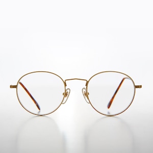 Gold Round Reading Glasses - Hodges