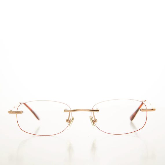Gold Rimless Reading Glasses - Molton - image 1