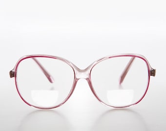Women's Clear Pink Bifocal Reading Glasses - Justina
