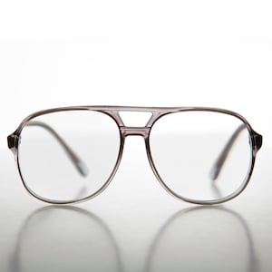 Gray Classic Square Aviator Retro Reading Glasses - Irwin