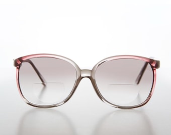 Women's Bifocal Pink Reading Glasses with Tinted Lens - Kyra