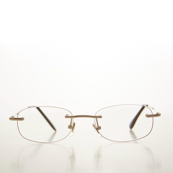 Silver Rimless Reading Glasses - Molton - image 1