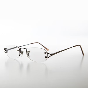 Rimless Lightweight Gray Lens Sunglass Reader - Zulu