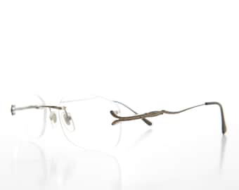 Fancy Rimless Gray Reading Glass - Lamont