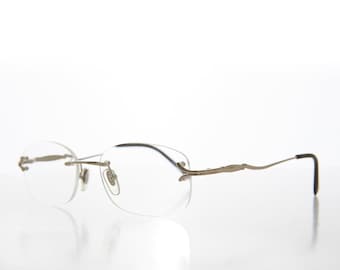 Fancy Rimless Silver Reading Glass - Lamont