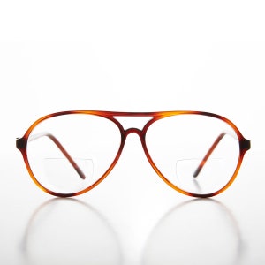 Simple Aviator Bifocal Tortoise Reading Glasses - Bobbie