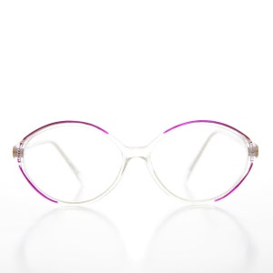 Purple Women&#39;s Oval Reading Glasses - Talia