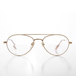Small Bifocal Aviator Gold Reading Glasses - Winner