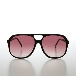 Schwarze Große Bifokal Aviator Sonnenbrille Lesebrille - Jeffery