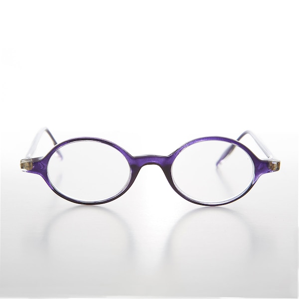Purple Oval Reading Glasses - Erica
