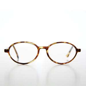 Golden Tortoiseshell Oval Reading Glasses  - Bess