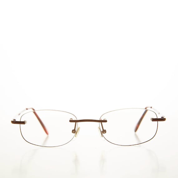 Copper Rimless Reading Glasses - Molton - image 2
