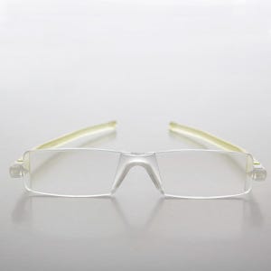 Yellow Folding Reading Glasses Vintage - Paulie