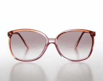 Women's Bifocal Brown Reading Glasses with Tinted Lens - Kyra