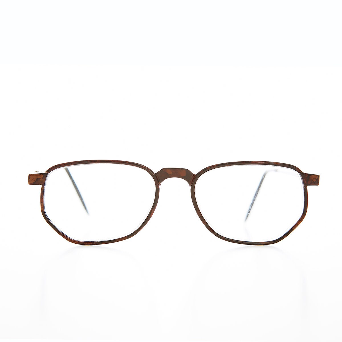 Brown Lightweight Rectangular Reading Glasses - Wilber