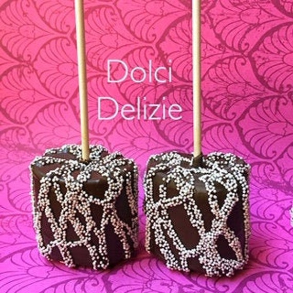 Chocolate Covered Jumbo Marshmallow Pop Dark Chocolate Etsy