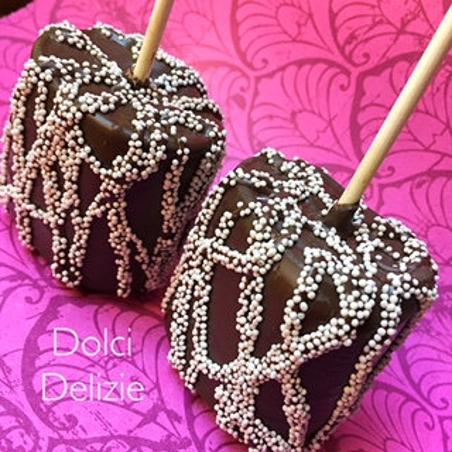 Chocolate Covered Jumbo Marshmallow Pop Dark Chocolate Etsy
