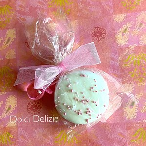 Pink Chocolate Dipped Oreos with Pacifier, Girls Baby Shower Favors, Girls Pink Treats, Pink Oreos, Girls Pacifier, 1st Girl Birthday