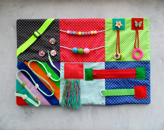 Fidget Blanket Dementia Blanket Activity Board Sensory Quilt Montessori