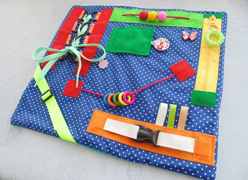 Fidget blanket for dementia blanket Sensory blanket Busy Etsy