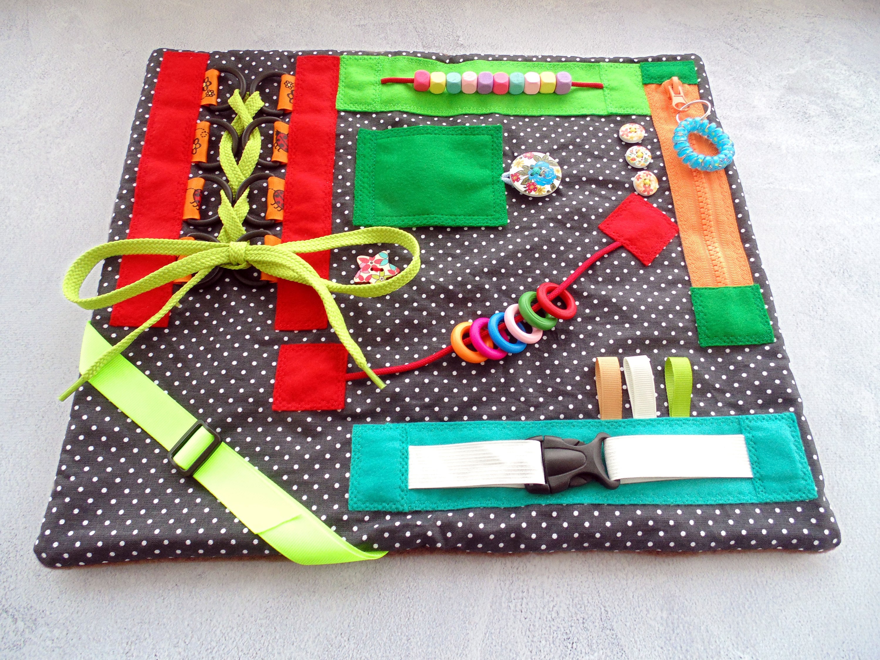 Fidget blanket Dementia blanket Sensory blanket Busy blanket Etsy