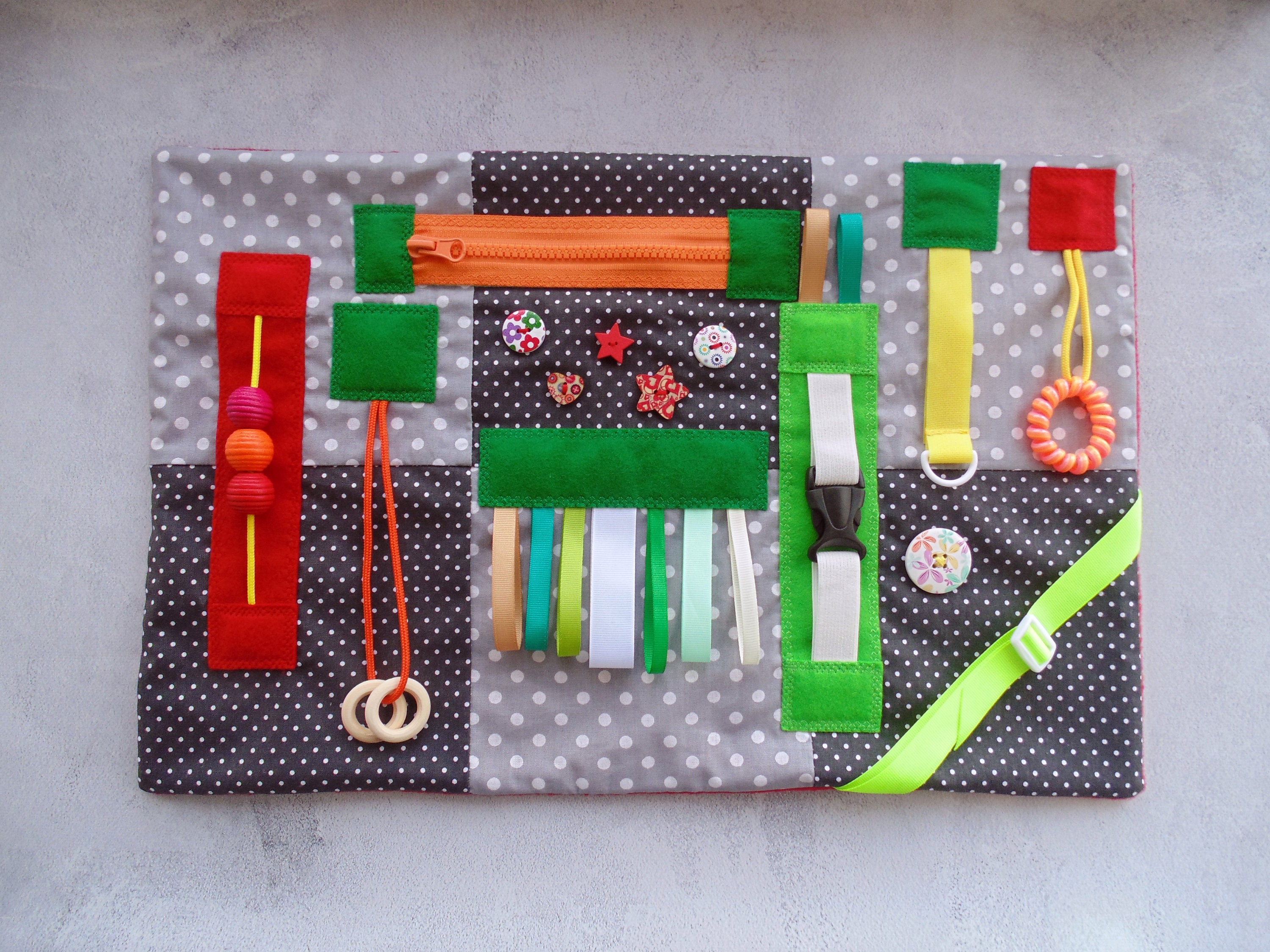 Fidget Blanket Sensory Pad With Activities For Toddlers And Elderly