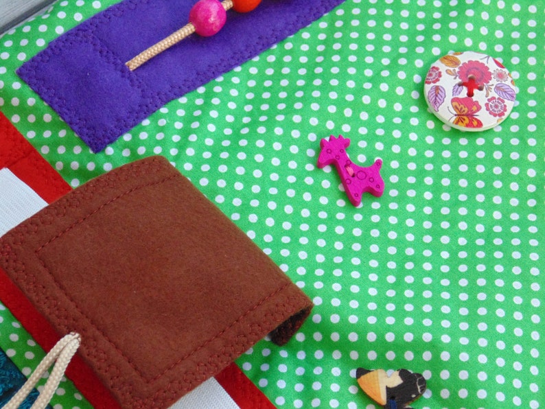 Busy blanket Fidget blanket for dementia blanket skills