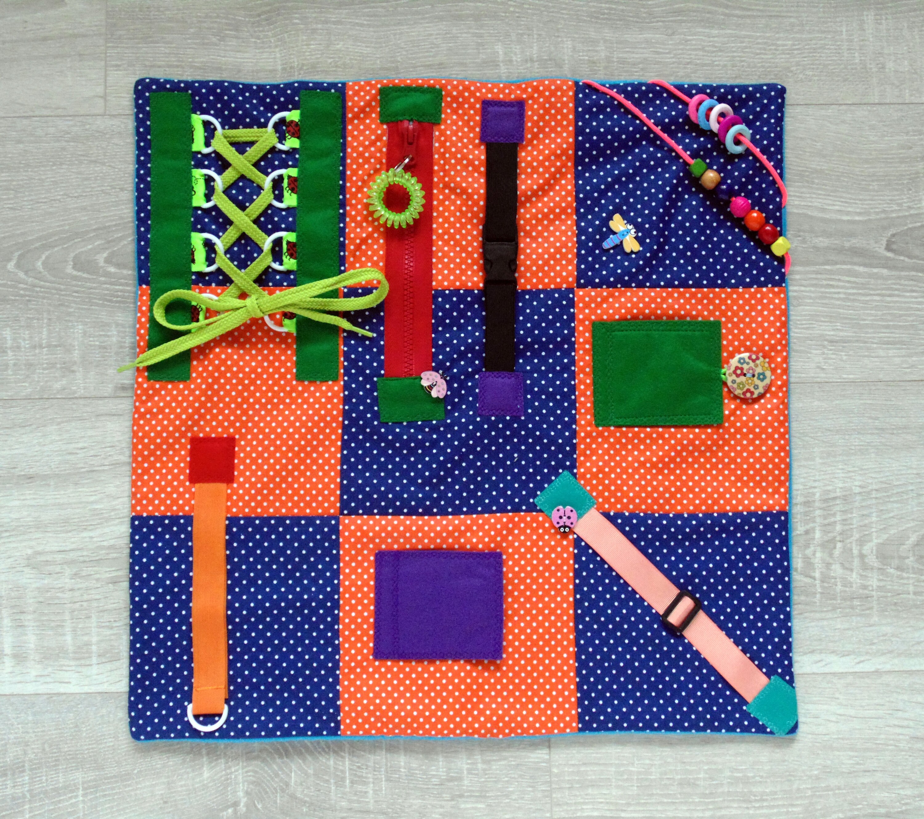 Sensory blanket Fidget blanket Activity blanket Activity quilt Etsy