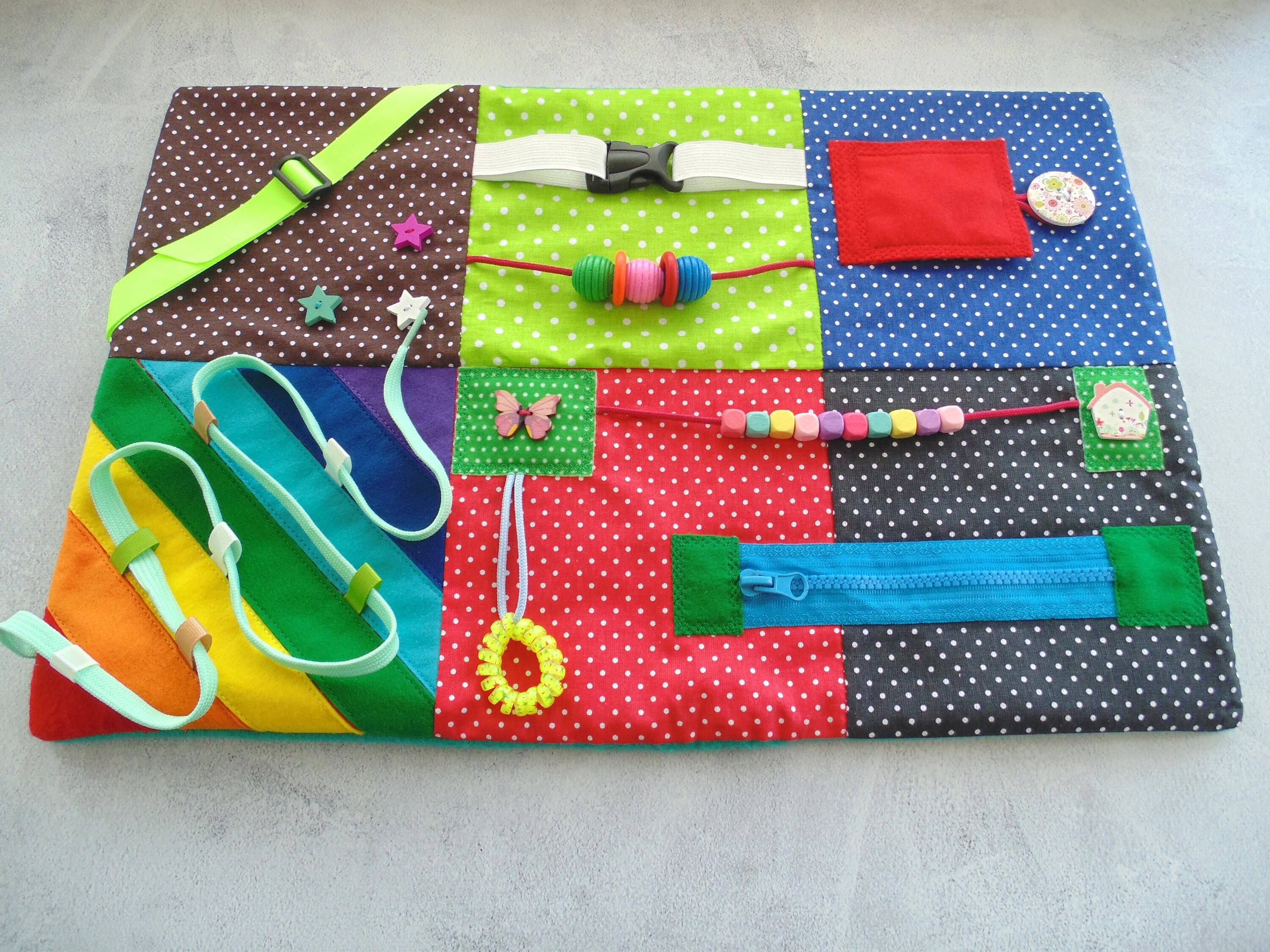 Fidget blanket Dementia blanket Activity board Sensory quilt Montessori