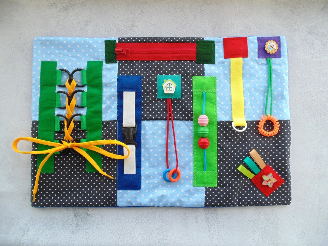 Fidget blanket for dementia blanket Fidget quilt Activity Etsy