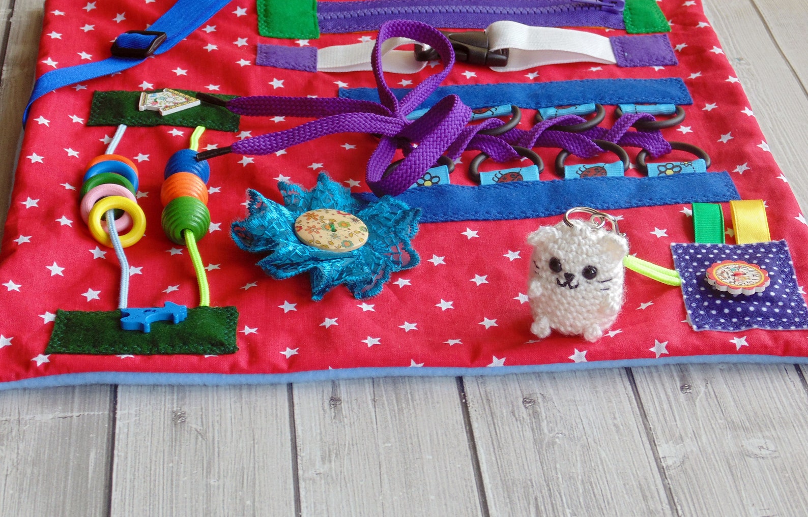 Fidget Blanket baby quiet travel toy Baby Busy board Busy Etsy