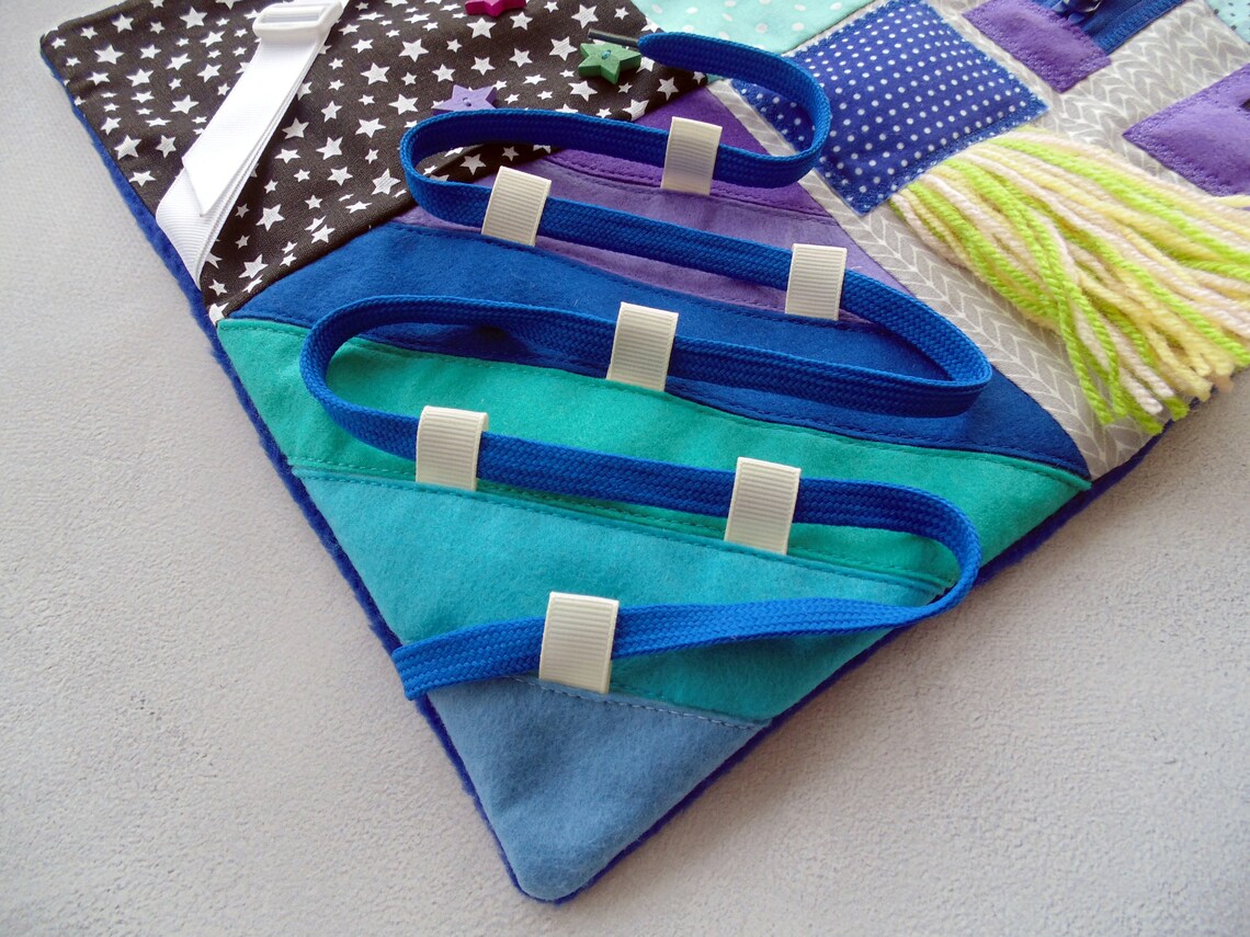 Fidget Blanket Dementia Blanket Activity Board Sensory Quilt Etsy