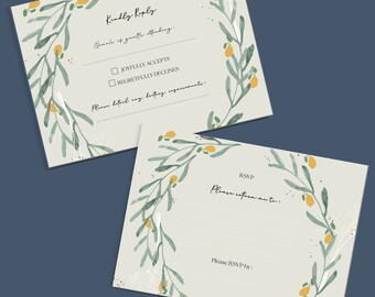 The Taormina | RSVP Cards | Luxury Wedding Invitation Collection