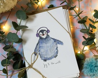 Cosy Penguin | Christmas Card Pack | 6 Pack