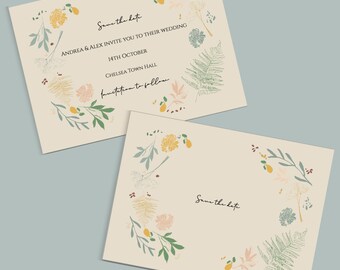 The Botanist | Save-The-Date Cards |  Luxury Wedding Invitation Collection