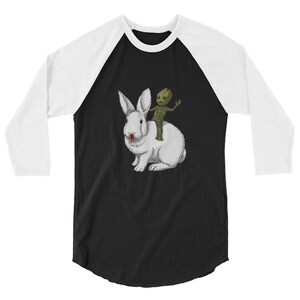 Dynamite Groot Riding Rabbit raglan shirt