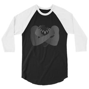 African Hero 3/4 sleeve raglan shirt