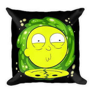Not Happy Face Square Pillow