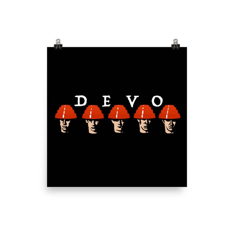 Devo Lettering Devo Poster - Etsy