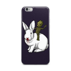 Dynamite Groot Riding Rabbit iPhone Case