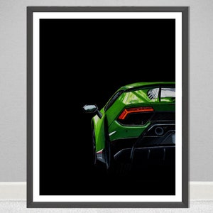 Lamborghini Huracan Performante Poster Print 11x14