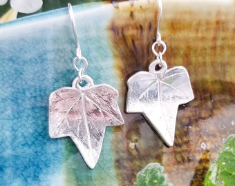 Silver Ivy Earrings | Fine Silver Dangles | Precious Metal Jewelry | .999 Fine Silver Earrings