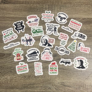 Autocollants de vacances de Noël, autocollants pour agenda, vintage des années 80, dessins animés des années 80, décalcomanies pour ordinateur portable, autocollants pour agenda