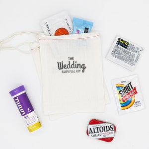 Wedding Survival Kit, Wedding Hangover Kit, Wedding Hangover Recovery Kit