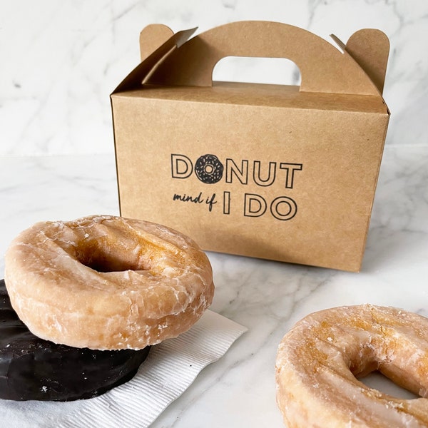 Donut Mind If I Do, Donut Favor Box, Donut Wedding Favor Box, Donut Hole Wedding Favor Box,